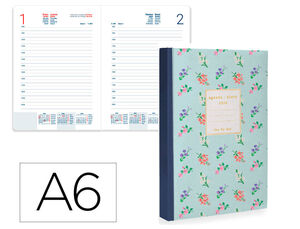 [LID173304] AGENDA ENCUADERNADA LIDERPAPEL DORIOS 150X210 MM 2026 DIA PAGINA NEGRO PAPEL 70 GR FSC