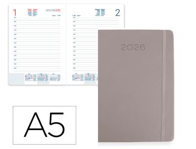 [LID173174] AGENDA ESPIRAL LIDERPAPEL GAZI A4 2026 DIA PAGINA NEGRO PAPEL 70 GR FAC