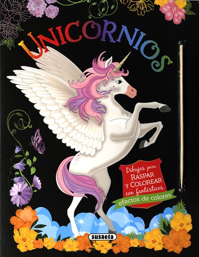 [9788467777802] Unicornios. Dibujos para raspar y colorear