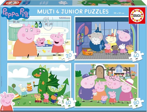 [E20329] MULTI 4 JR PEPPA PIG FSC(R) EDUCA 20329