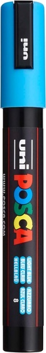 [UNI-PC-5-M91620] MARCADOR DE PINTURA UNI POSCA PC-5M AZUL CLARO