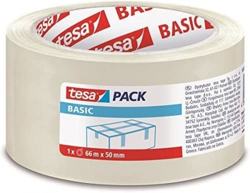 [4042448276117] ROLLO CINTA EMBALAJE TRANSPARENTE PP 66MX50MM