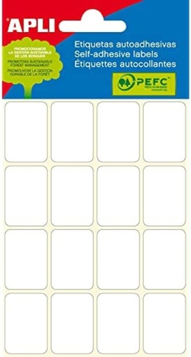 [8410782026754] MINI BOLSA ETIQUETAS ADHESIVAS 19X27 APLI CANTOS ROMOS