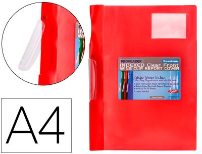[BEA80729] Carpeta beautone dossier pinza lateral 48380 polipropildin-a4 roja pinza giratoria