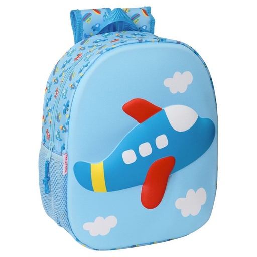 [632568890] MOCHILA 3D SAFTA 3D AVION