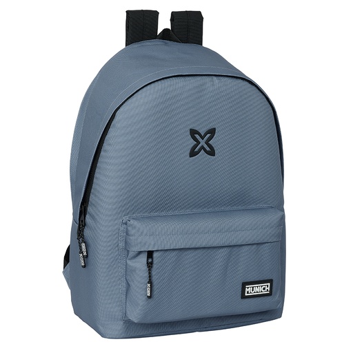 [642421820] MOCHILA DOBLE PARA PORTATIL 15,6"+USB MUNICH BASICOS "GRIS" 31x44x4cm