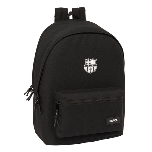 [642485820] MOCHILA DOBLE PARA PORTATIL 15,6"+USB F.C.BARCELONA CHICA NEGRO