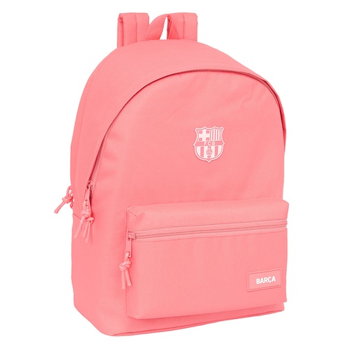 [642488820] MOCHILA DOBLE PARA PORTATIL 15,6"+USB F.C.BARCELONA CHICA CORAL 31x44x4cm