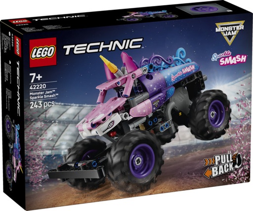 [LE42220] Monster Jam™ Sparkle Smash™ con Motor de Carga Manual LEGO 42220