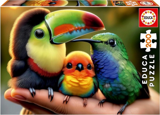 [E20497] PUZZLE 200 PAJARITOS BEBÉS FSC(R) EDUCA 20497