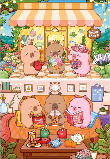 [E20482] PUZZLE 2X48 CAPYFUN FSC EDUCA 20482