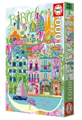 [E20557] PUZZLE 1000 BARCELONA BY CAR PINT F EDUCA 20557