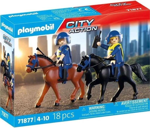[PL71877] Escuadrón policial a caballo PLAYMOBIL 71877