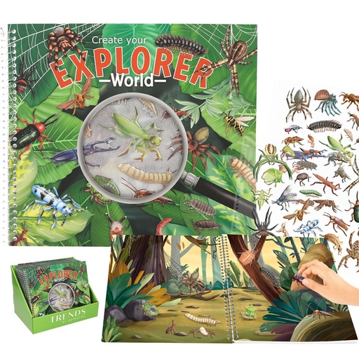 [TM0013599] Explorer Stickerworld con pegatinas en r 13599