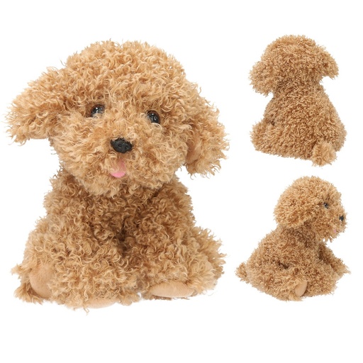 [TM0013863] TM perro de peluche Holly marrón claro 13863