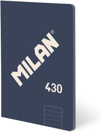 [MIL57252-G48-X4] libretas A5 encoladas, papel a líneas AZUL (7 mm), 48 hojas de 95 gr/m², colección 430 since 1918