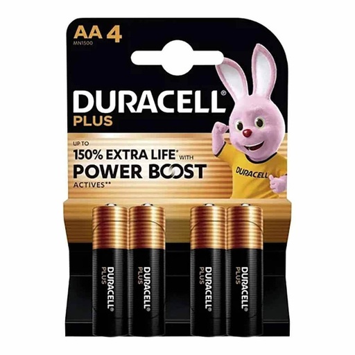 [DURMIN1500] Blister 4 pilas duracell power boost AA