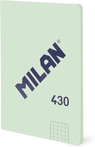 [MIL57263-G48-GR] Libreta A6 encolada, papel cuadriculado, 48 hojas de 95 gr/m², colección 430 since 1918, verde