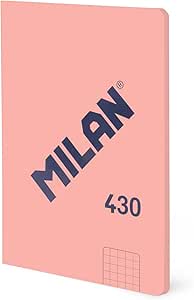 [MIL57263-G48-P] Libreta A6 encolada, papel cuadriculado, 48 hojas de 95 gr/m², colección 430 since 1918, rosa