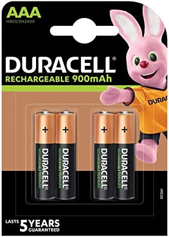 [DURHR03] PACK 4 PILAS DURACELL RECARGABLES 900MAH AAA