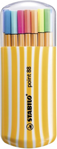 [STB8820-022] ESTUCHE 20 COLORES ZEBRUI (15 STANDAR+5 NEON) STABILO POINT