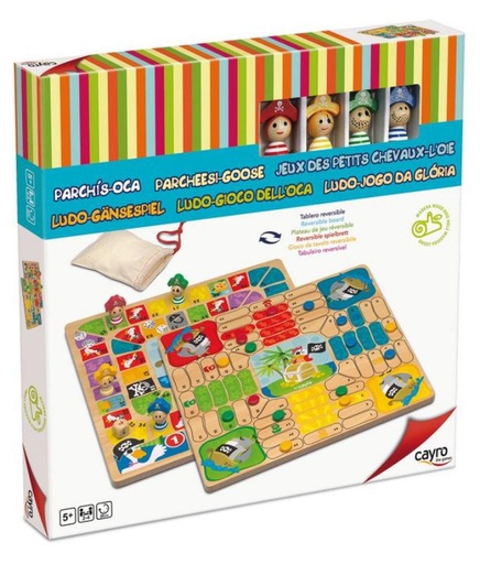 [CAY843] PARCHÍS-OCA PIRATAS CAYRO 843 JUEGOS DE MESA