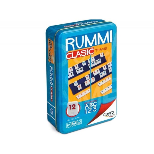 [CAY755] RUMMICLASIC TRAVEL METAL BOX CAYRO 755 JUEGOS DE MESA