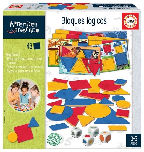 [E19325] APRENDER ES DIVERTIDO BLOQUES LÓGICOS EDUCA 19325