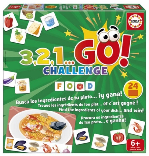 [E19392] JUEGO 3,2,1 GO CHALLENGE FOOD