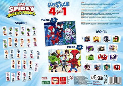 [E19682] JUEGO SUPERPACK SPIDEY & FRIENDS EDUCA 19682