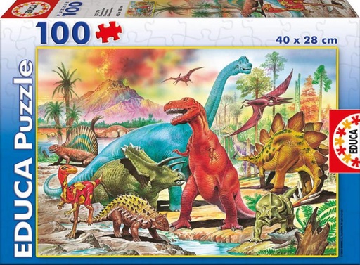 [E13179] PUZZLE 100 DINOSAURIOS EDUCA 13179