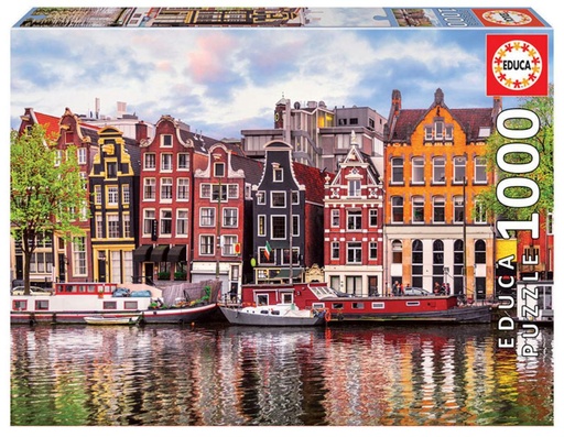 [E18458] PUZZLE 1000 CASAS DANZANTES, ÁMSTERDAM EDUCA 18458