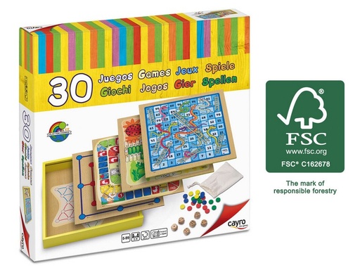 [CAY830] 30 JUEGOS (MADERA FSC) CAYRO 830