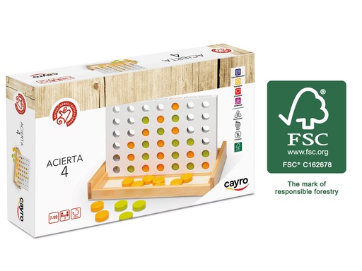 [CAY625] ACIERTA 4 MADERA CAYRO 625 JUEGOS DE MESA