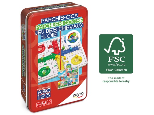 [CAY118] PARCHÍS - OCA FSC - METAL BOX (MADERA FSC) CAYRO 118