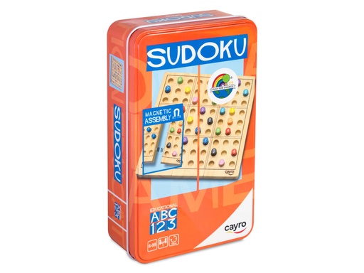 [CAY110] SUDOKU METAL BOX (MADERA FSC) CAYRO 110