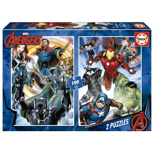 [E19679] PUZZLE 2X100 AVENGERS EDUCA 19679