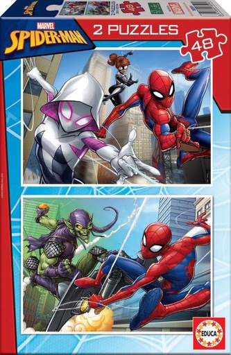[E18099] PUZZLE 2x48 SPIDER-MAN EDUCA 18099