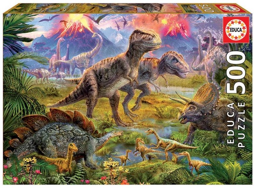 [E15969] PUZZLE 500 ENCUENTRO DE DINOSAURIO EDUCA 15969